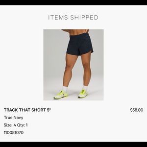 COPY - Lululemon Track That short